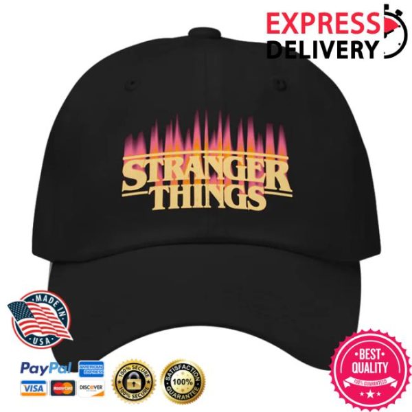 Netflix Store Merch Stranger Things Fire Logo Dad Hat