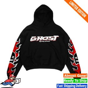 Official Ghost Racing Store Merch Bank Heist Black Hoodie