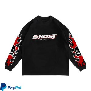 Official Ghost Racing Store Merch Bank Heist Black Long Sleeve