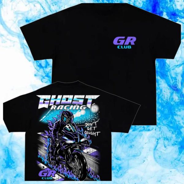 Official Ghost Racing Store Merch Vintage Track Black Shirt