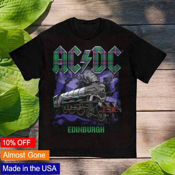 Acdc Merch Store Edinburgh Pwr Up Event Tour T-Shirt