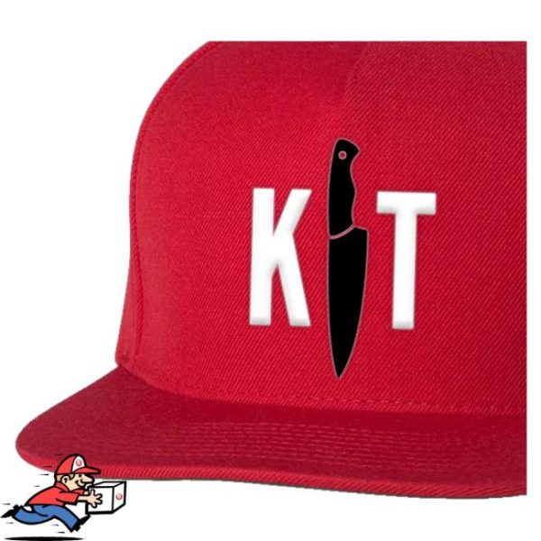 Kill Merch Store Kt Flatbill Snapback Hat Red