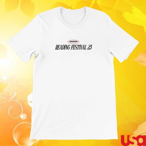 Reading And Leeds Festival Merch Store Reading 2025 Line-Up White T-Shirt