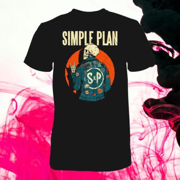 Simple Plan Merch Store Skeleton Jacket T-Shirt