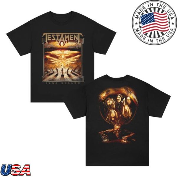 Testament Merch Store Shop Para Bellum T-Shirt Black