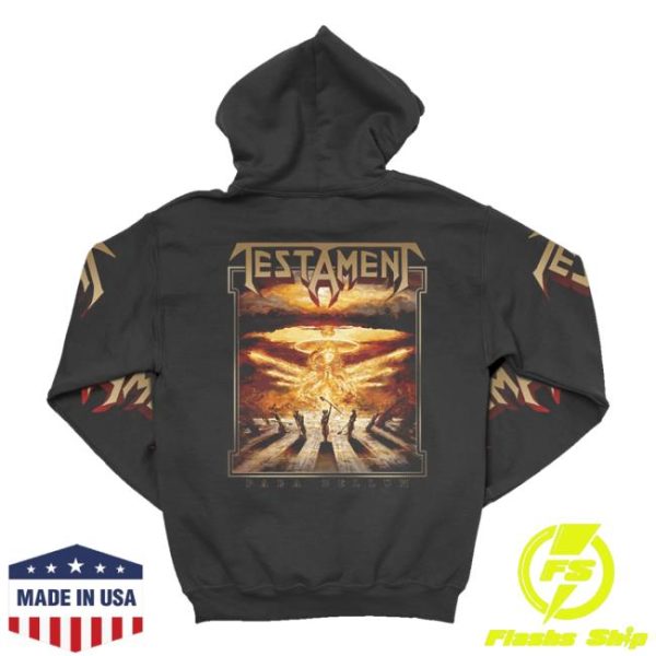 Testament Merch Store Shop Para Bellum Zip Up Hoodie Black