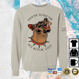 Tyler Childers Merch Store Bitin List Dog Crew Fleece