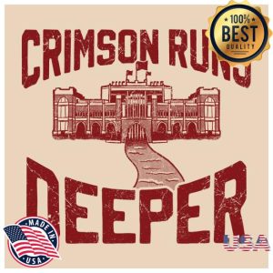 Barstoolsports Store Merch Crimson Runs Deeper Tee