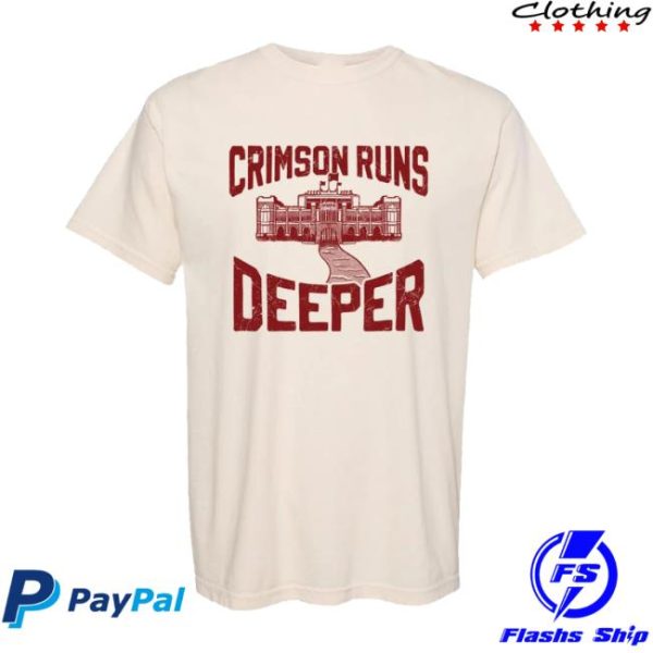 Barstoolsports Store Merch Crimson Runs Deeper Tee