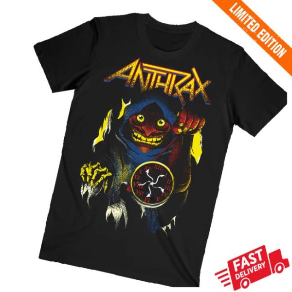 Anthrax Merch Store Persistence Of Time Not Death Tee