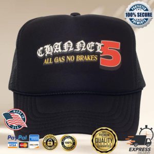 Channel 5 Merch Store All Gas Black Foam Trucker