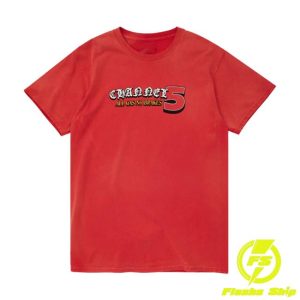 Channel 5 Merch Store All Gas Red Sun-Faded Tee