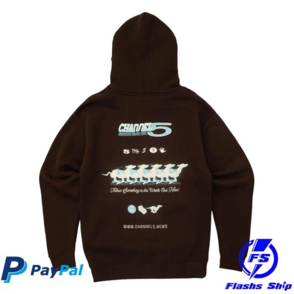 Channel 5 Merch Store Greyhound Brown Hoodie