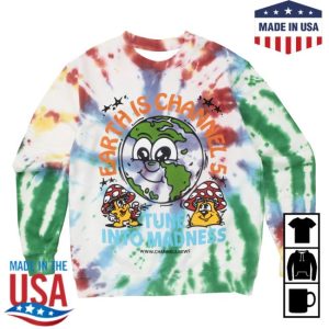 Channel 5 Merch Store Madness Spiral Dye Crew