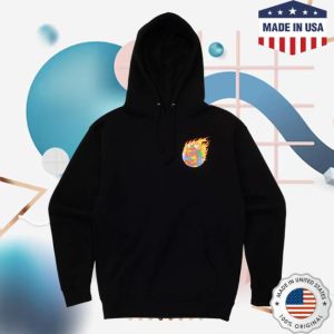 Channel 5 Merch Store On Fire Black Hoodie
