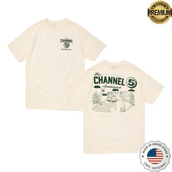 Channel 5 Merch Store The Invitational Cream Tee