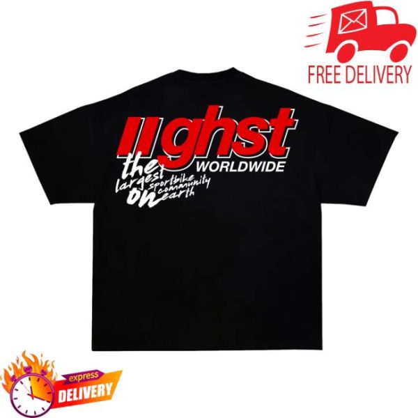 Ghost Racing Merch Store Ghst Red Shirt Black