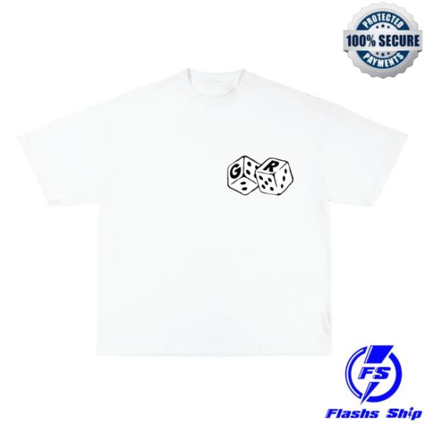 Ghost Racing Merch Store Loaded Dice Shirt White