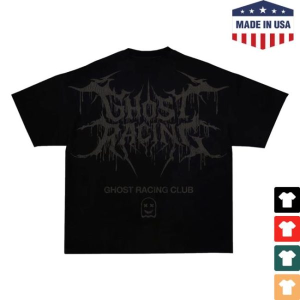 Ghost Racing Merch Store Reflective Print Sigil Shirt Black