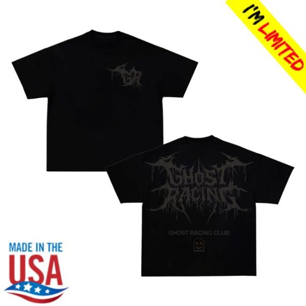 Ghost Racing Merch Store Reflective Print Sigil Shirt Black