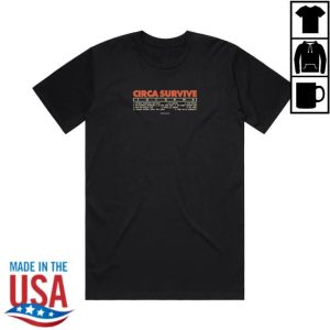 Circa Survive Store Merch Juturna Tracklist Shirt