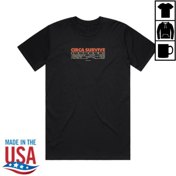 Circa Survive Store Merch Juturna Tracklist Shirt