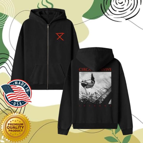 Circa Survive Store Merch Juturna Zip-Up Hoodie
