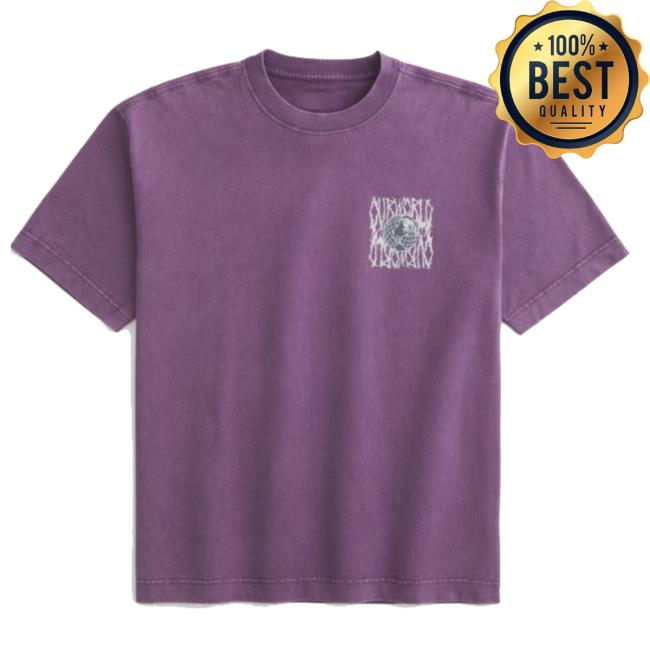 kenny Hollisterco Store Merch Boxy Heavyweight Our World Graphic Tee w