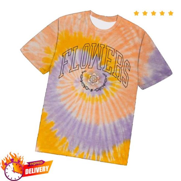 Tdwpband Merch Store Flowers Tie Dye Tee