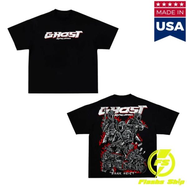 Ghost Racing Merch Store Bank Heist Shirt Black