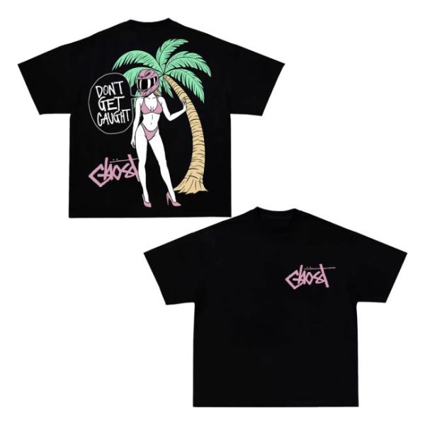Ghost Racing Merch Store Palm Angels Shirt Black