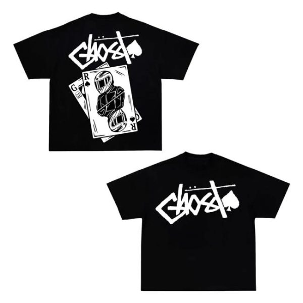 Ghost Racing Merch Store Playing Card V2 Shirt Black