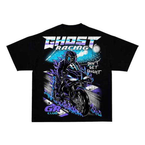 Ghost Racing Merch Store Vintage Track Shirt Black