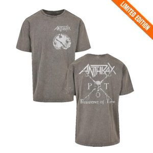 Anthrax Shop Merch Broken Clock Oversize Tee
