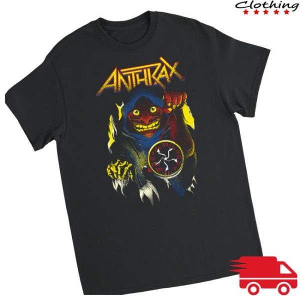 Anthrax Store Merch Persistence Of Time Not Death Tee