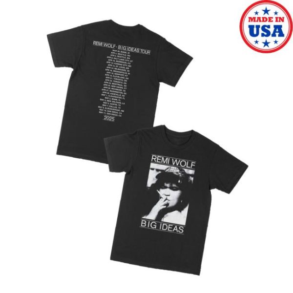 Remi Wolf Shop Merch Big Ideas 2025 Tour T-Shirt