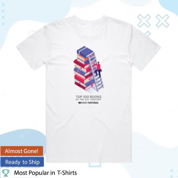Abc Merch Store Top 100 Books Ladder White Tee