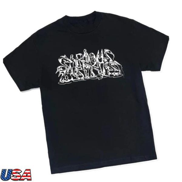 Lofi Store Merch Antwan Horfee X Gallery Commune ‘Serious Business’ Black Tee