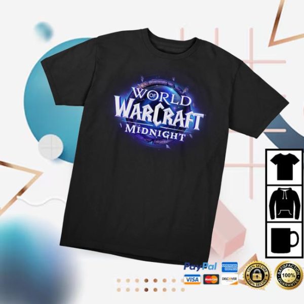 Blizzard Merch Store World Of Warcraft Midnight Logo Black T-Shirt