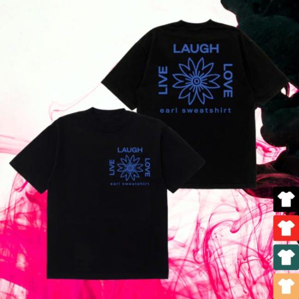 Earl Sweatshirt Store Merch Lll Flower Logo Black Tee