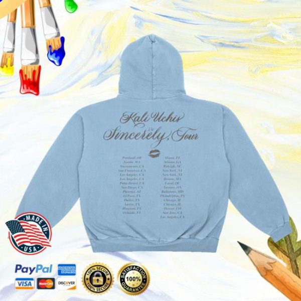 Shop Kali Uchis Store Merch Sincerely, Tour Date Hoodie