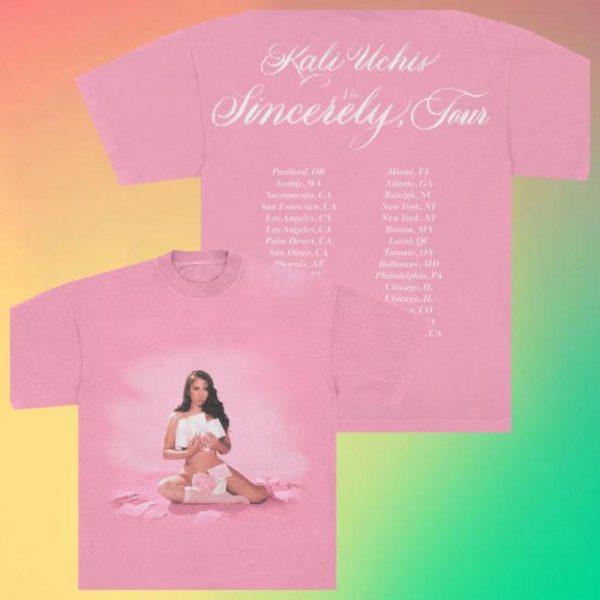 Shop Kali Uchis Store Merch Sincerely, Tour Pink Date Back Tee