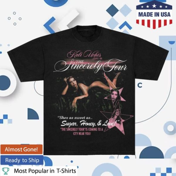 Shop Kali Uchis Store Merch Sincerely, Tour Black Poster Tee