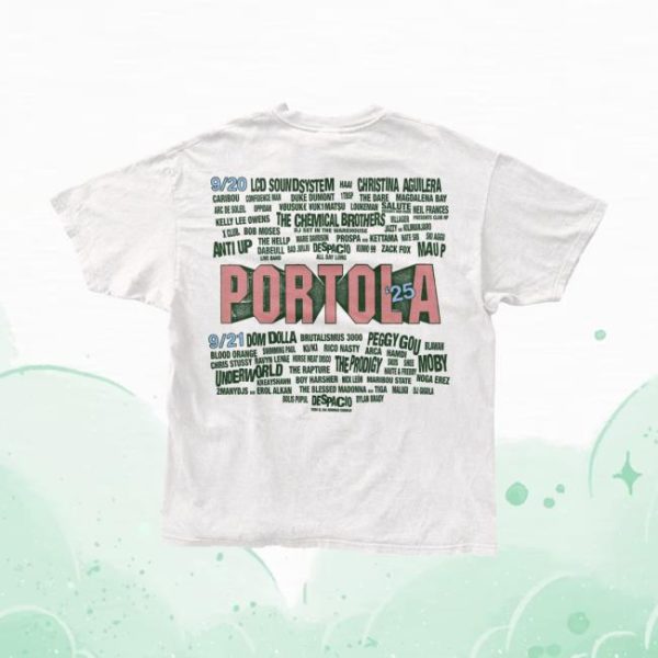 Portola Merch Store Crush The Rhythm Lineup Tee