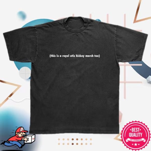Royel Otis Store Merch This Is A Royel Otis Hickey Merch Tee Black T-Shirt