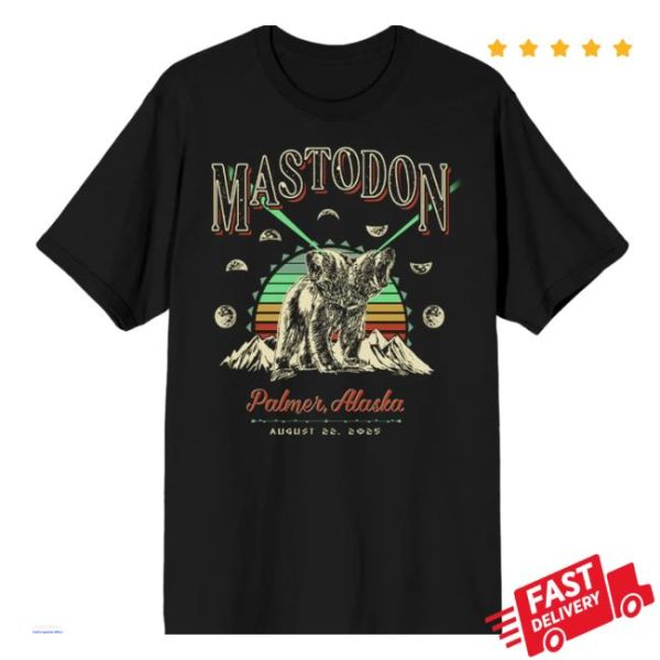 Mastodonrocks Store Merch Alaska Bear T-Shirt