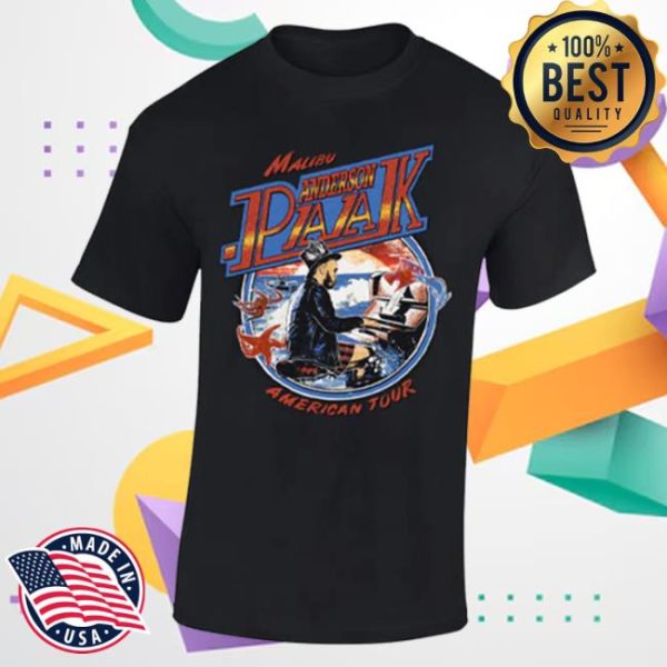 Anderson Paak Store Merch Malibu Tour 2025 Black T-Shirt