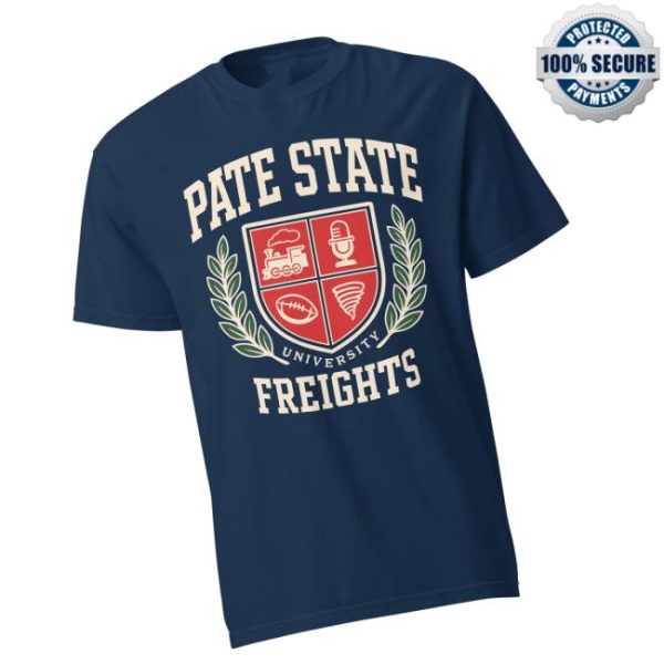Patestatematerial Store Merch Pate State Crest Tee