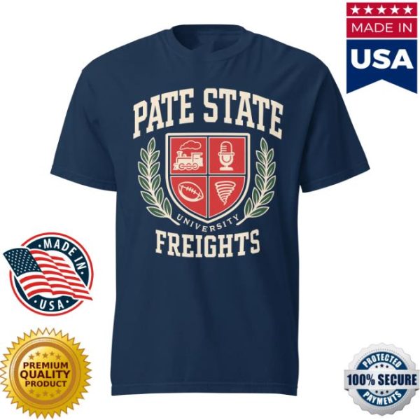 Patestatematerial Store Merch Pate State Crest Tee