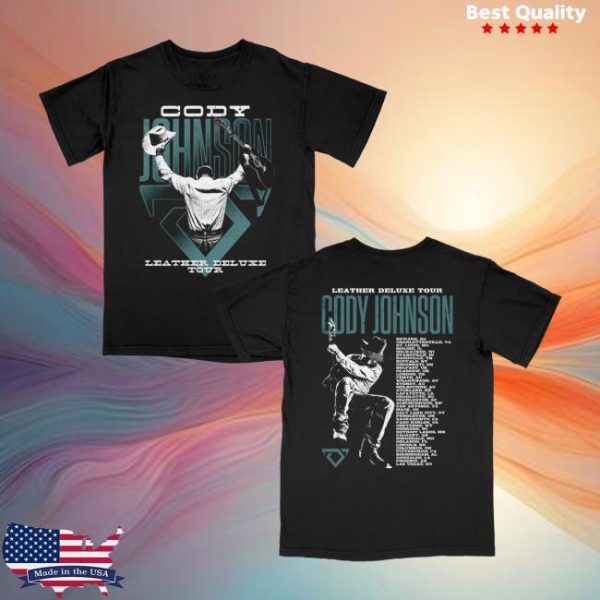 Cody Johnson Store Merch Leather Deluxe Photo Tour Tee